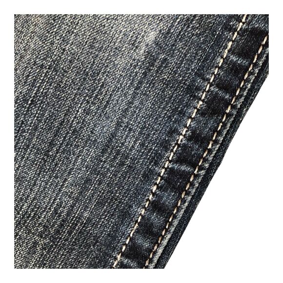 Miss Me Thick Stitched Retro Y2K Low Rise Boot Cut Denim Womens Jeans 28x34 - Picture 5 of 16